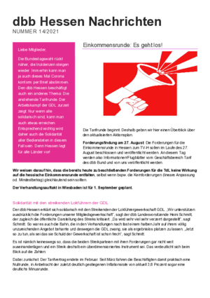 Ausgabe 14/2021 Ausgabe 14/2021