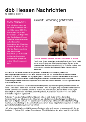 Ausgabe 1/2021 Ausgabe 1/2021