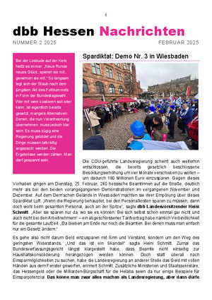 dbb Nachrichten Ausgabe 2/2025