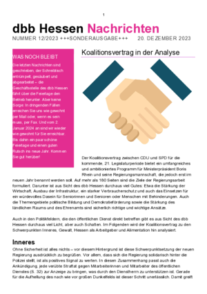 Sonderausgabe 12/2023 Sonderausgabe 12/2023