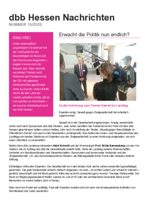 Ausgabe 15/2020 Ausgabe 15/2020